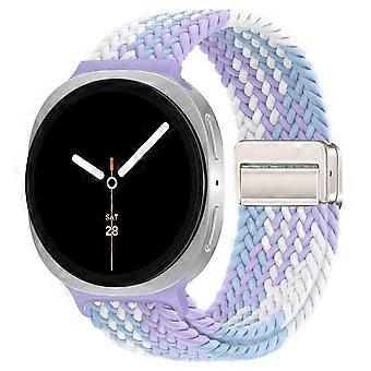 Magnetic closure nylon strap for Samsung Galaxy Watch 8 / 8 Classic Loop, assorted colors