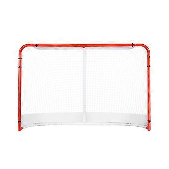 Street Hockey Netz, Indoor Outdoor Stahl Hockey Tor, Offizielle Vorschrift Pro Hockey Training Tor Set, einfach zu montieren, 72" x 48", Weiß/Rot