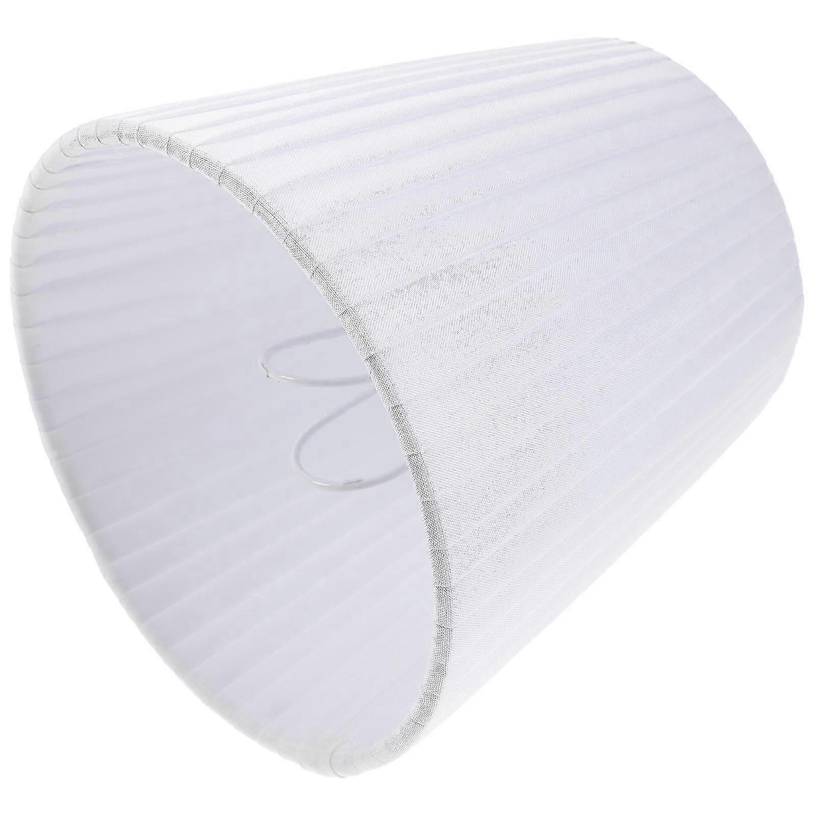 White Fabric Lamp Shade for Bedside Table & Table Light