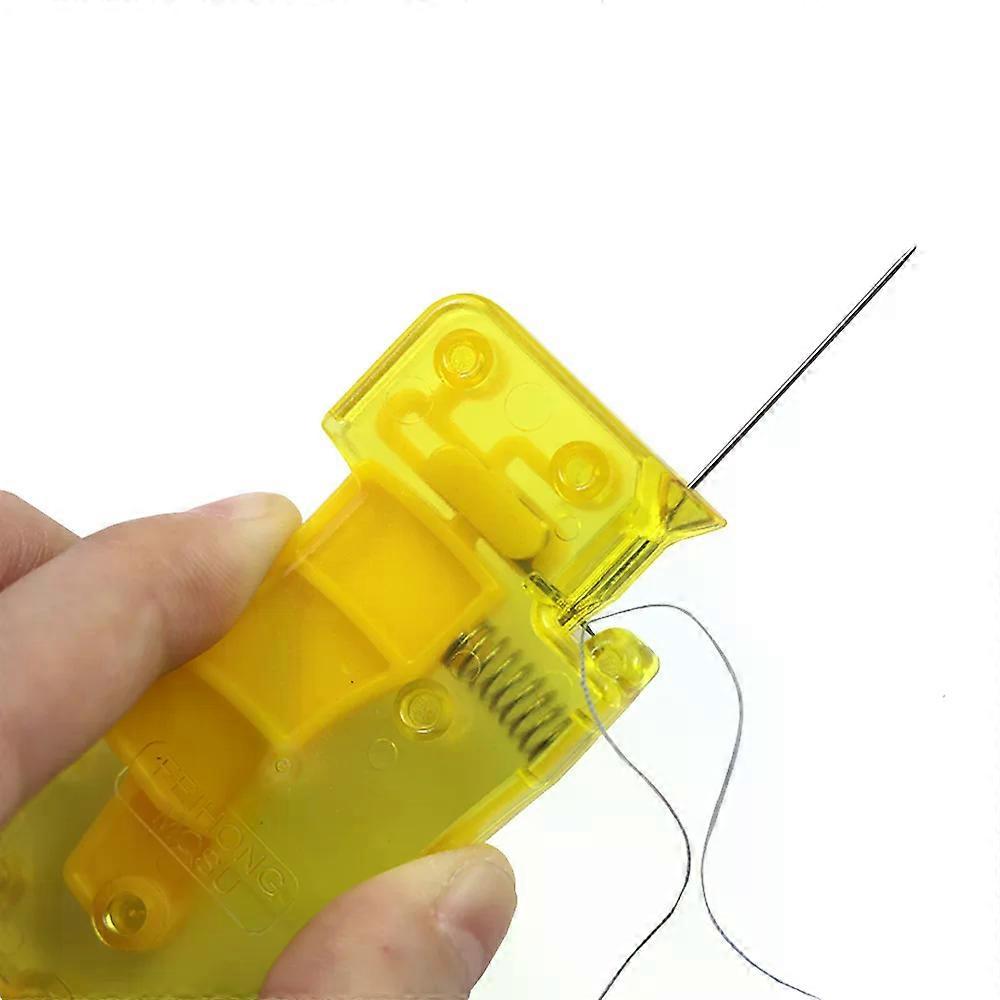 1PC Auto Needle Threader DIY Hand Sewing Threader Hand Machine Stitch Insertion Sewing Automatic Thread Device Household Tools