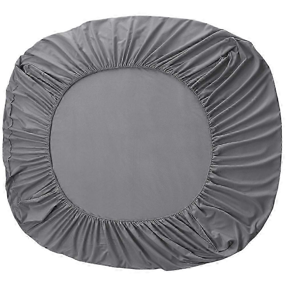 Bed Fitted Sheet compatible with Thin Mattress Comcompatible withtable Ultra-soft Hotel Fitted Sheet Grey