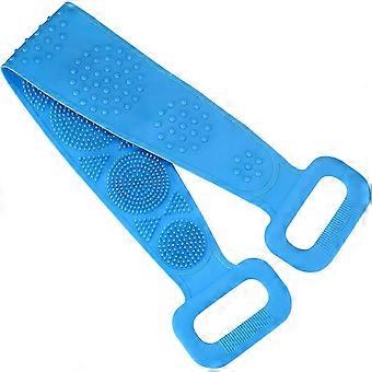 Silicone Back Brush, Body Brush, 70cm Long, Back Scrubber, Massage Brush, Double Sided, Bath Brush for Back, Body, Feet, Shower