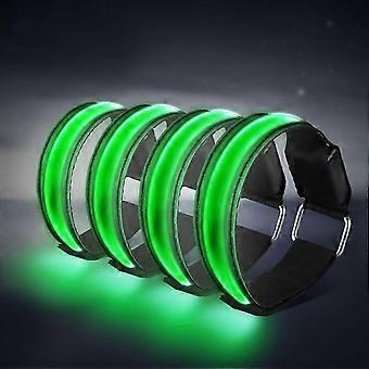 Neue LED-Armbänder (2024): Leuchtende Armbänder mit Blinklichtern für mehr Sicherheit beim Laufen – reflektierende Streifen an Handgelenk und Knöchel.