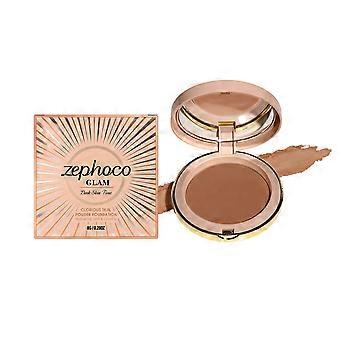 Zephoco lightweight matte powder (dark skin color) soft fog light base makeup natural fit fine powder