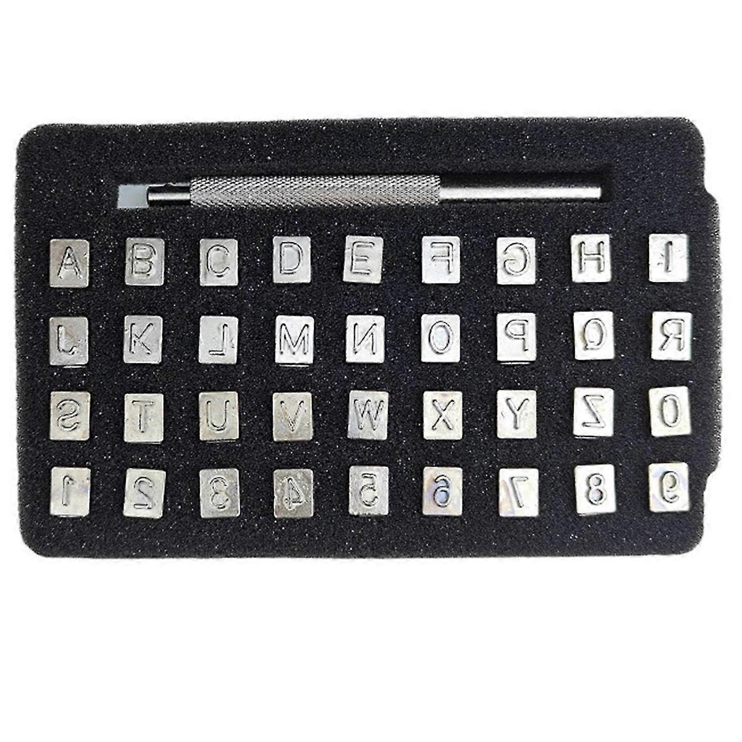 Stamp Engraving Craft Tools, Alphanumeric Stamp Leather Craft,3mm