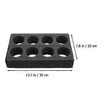 2st Takeout Drink Holder Bärbar 8-håls Kaffekopp Dryckesförpackningsverktyg Kaffebärare Bricka