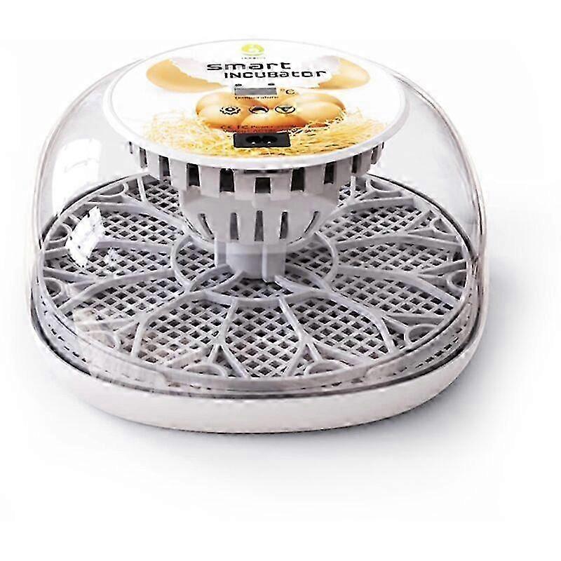 Incubator, capacity 12 eggs, LED display, transparent