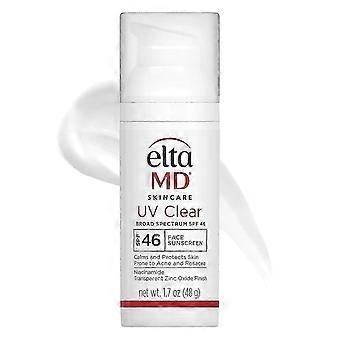 EltaMD UV Clear SPF 46 Facial Sunscreen, Oil-Free with Zinc Oxide, Dermatologist-Recommended (White)