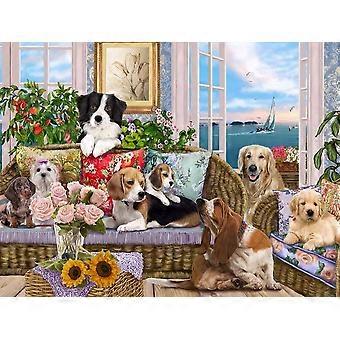 Dogs on The Sofa Jigsaw Puzzle CYQL-1295