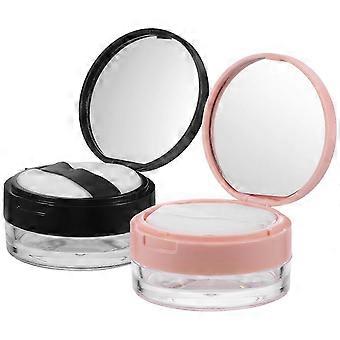 Cosmetica poederdoosje, compacte verpakking voor make-up, 6 stuks plastic doosjes