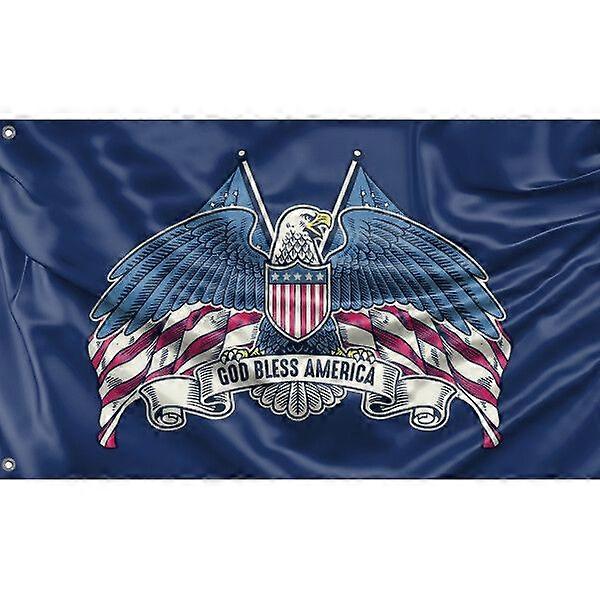 God Bless America Eagle Flag EY-0599