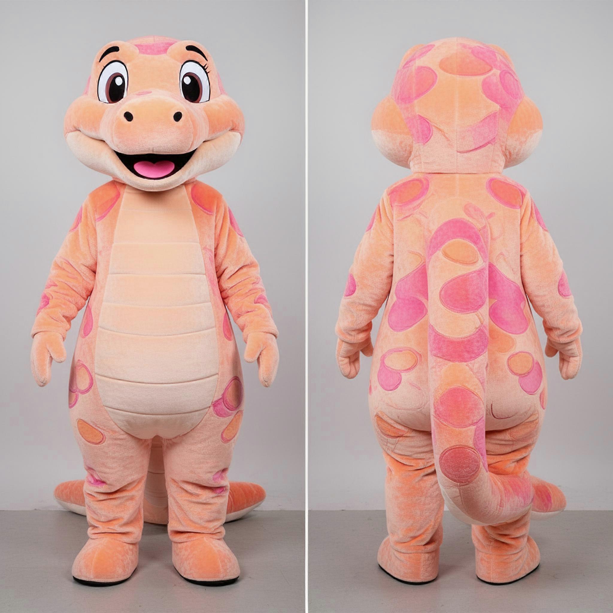 MASTICOT Peach Velvety Python Mascot