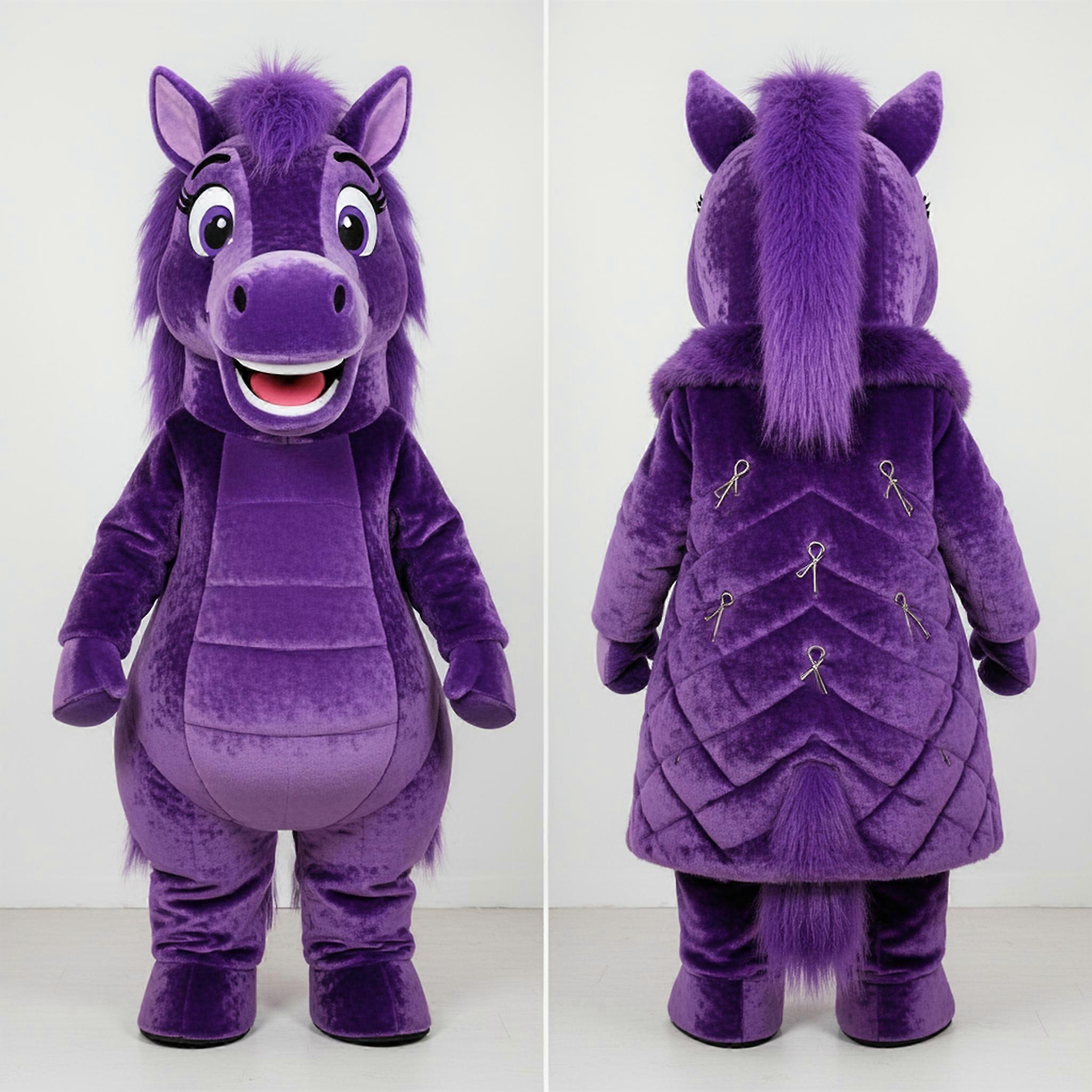 MASTICOT Violet Velvety Mare Mascot