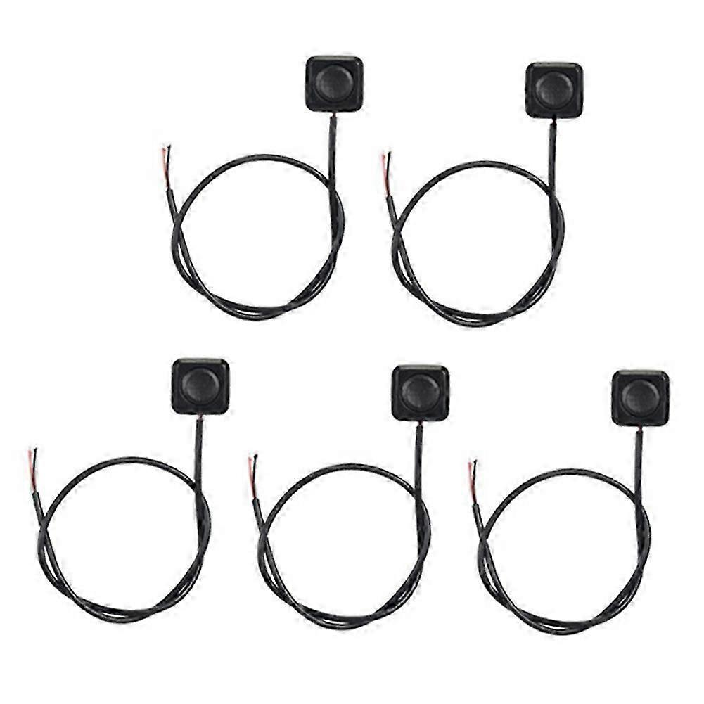 Momentary Push Button on Off Switch Black Plastic 12V 24V Surface Mount Mini Button Switch