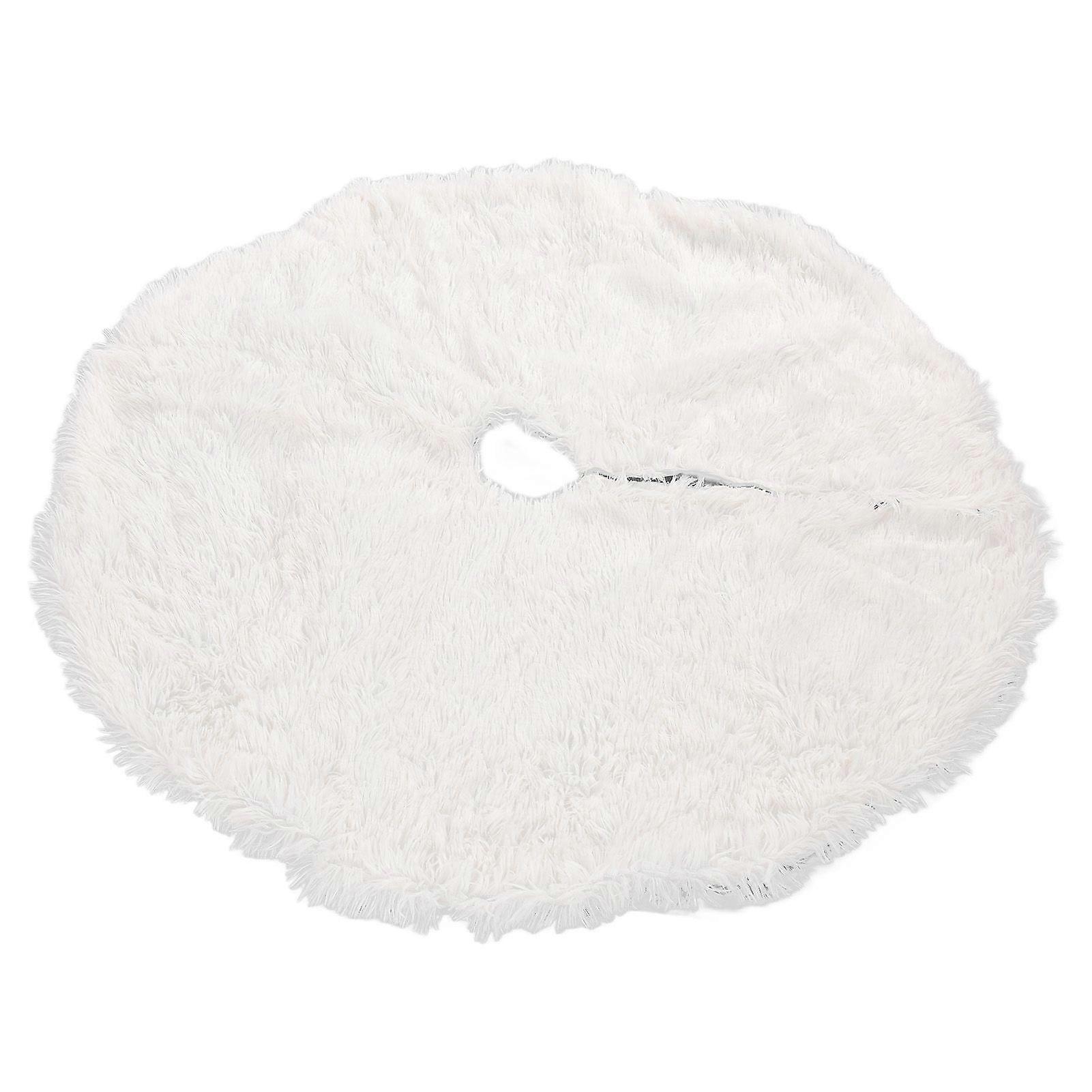 Plush Double-Layer Faux Fur Tree Skirt