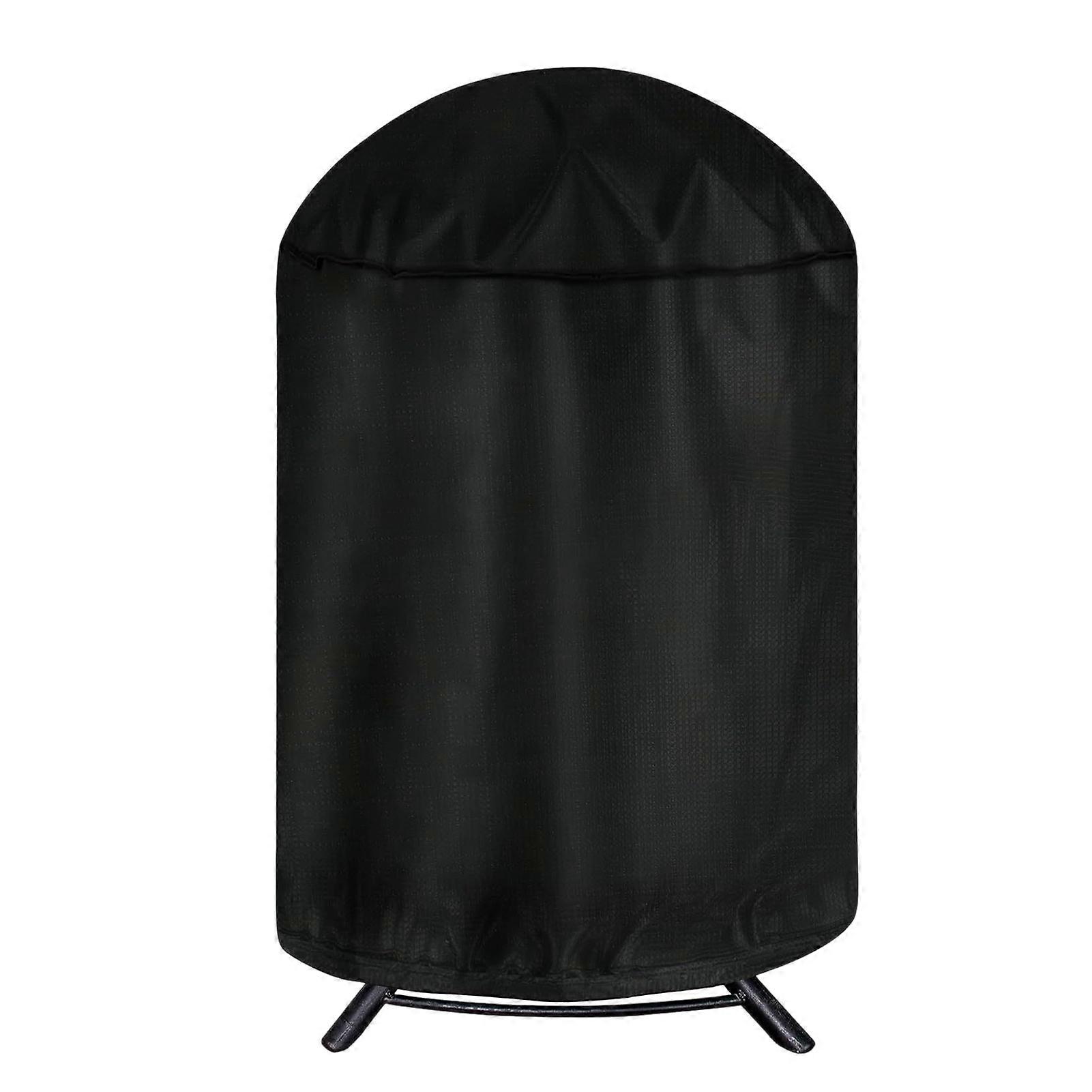 Heavy Duty Round BBQ Grill Cover with Adjustable Drawstring Design