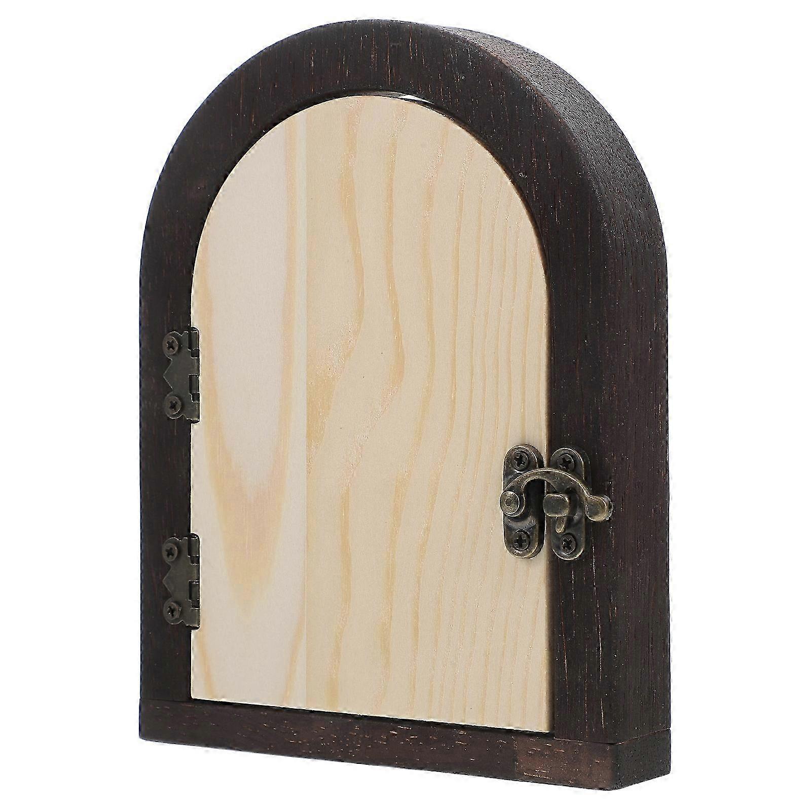 Mini Door Style Wooden Switch Cover