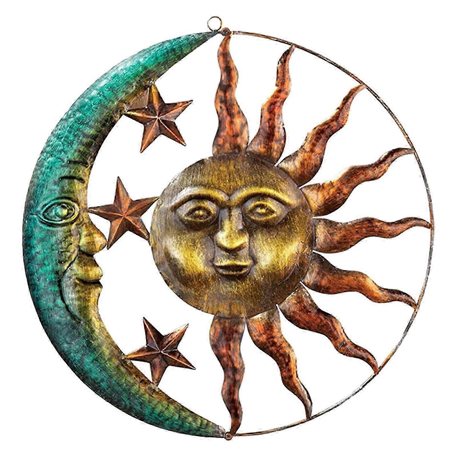 Sun Moon Flat Iron Wall Decor