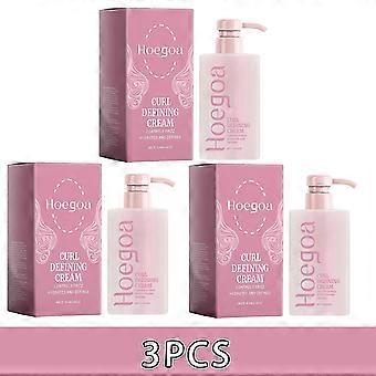 Curl Defining Cream For Shine Frizz Control Heat Styling Support Lightweight Non Crunchy Formula For Natural Waves Coils