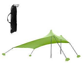 Strandzelt, Sonnenschutz mit Sandsäcken zum Campen, Angeln, Wandern, Hinterhof, Strandpark
