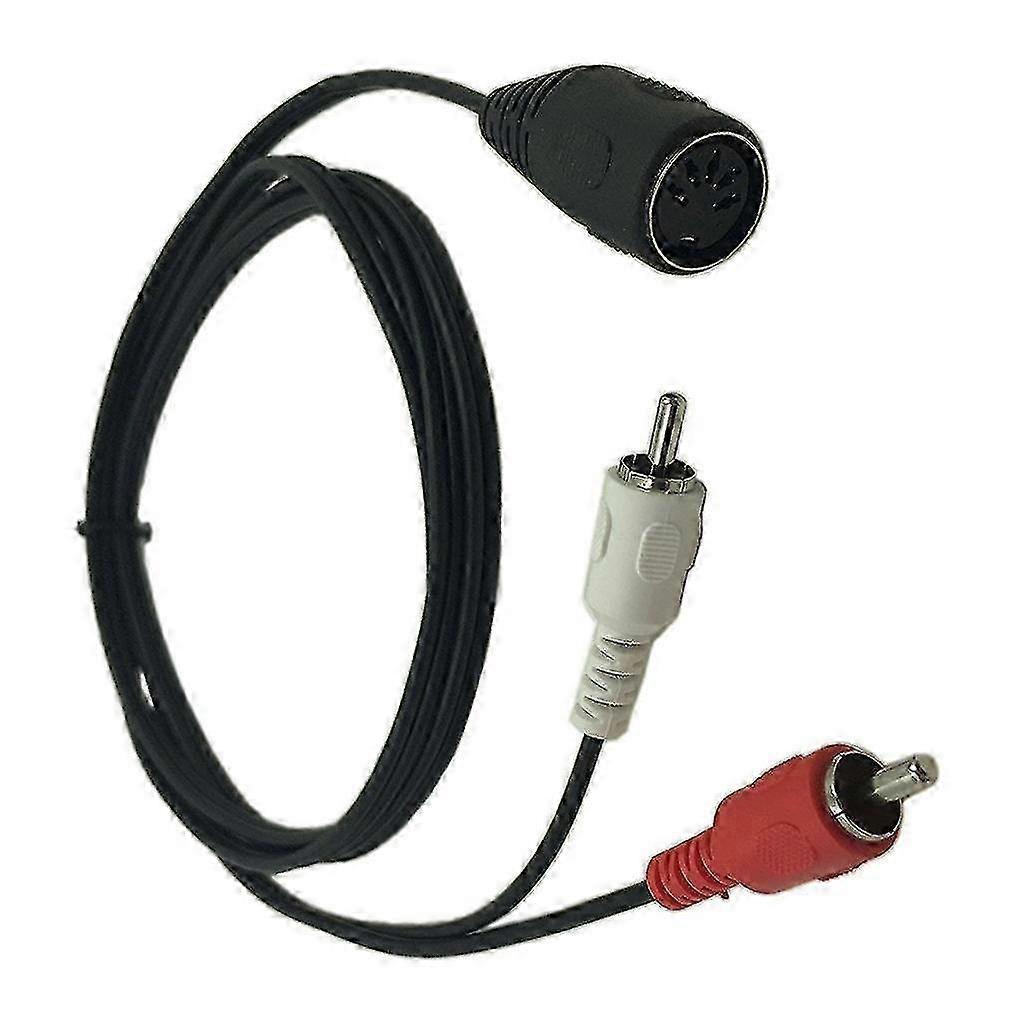 Stereo DIN-RCA Interconnect Cable
