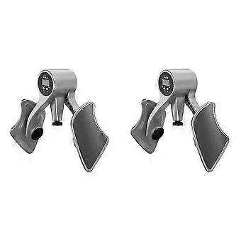 2X Pelvic Floor Muscle Trainer Exerciser 360 Rotating Baffle Hip Trainer Adjustable Thigh Leg Exercise Equipment--Gray New