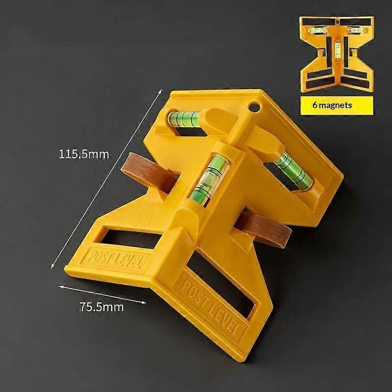 Adjustable Magnetic Column Level Foldable Design with Elastic Ring High Accuracy Level for Carpentry Construction Site