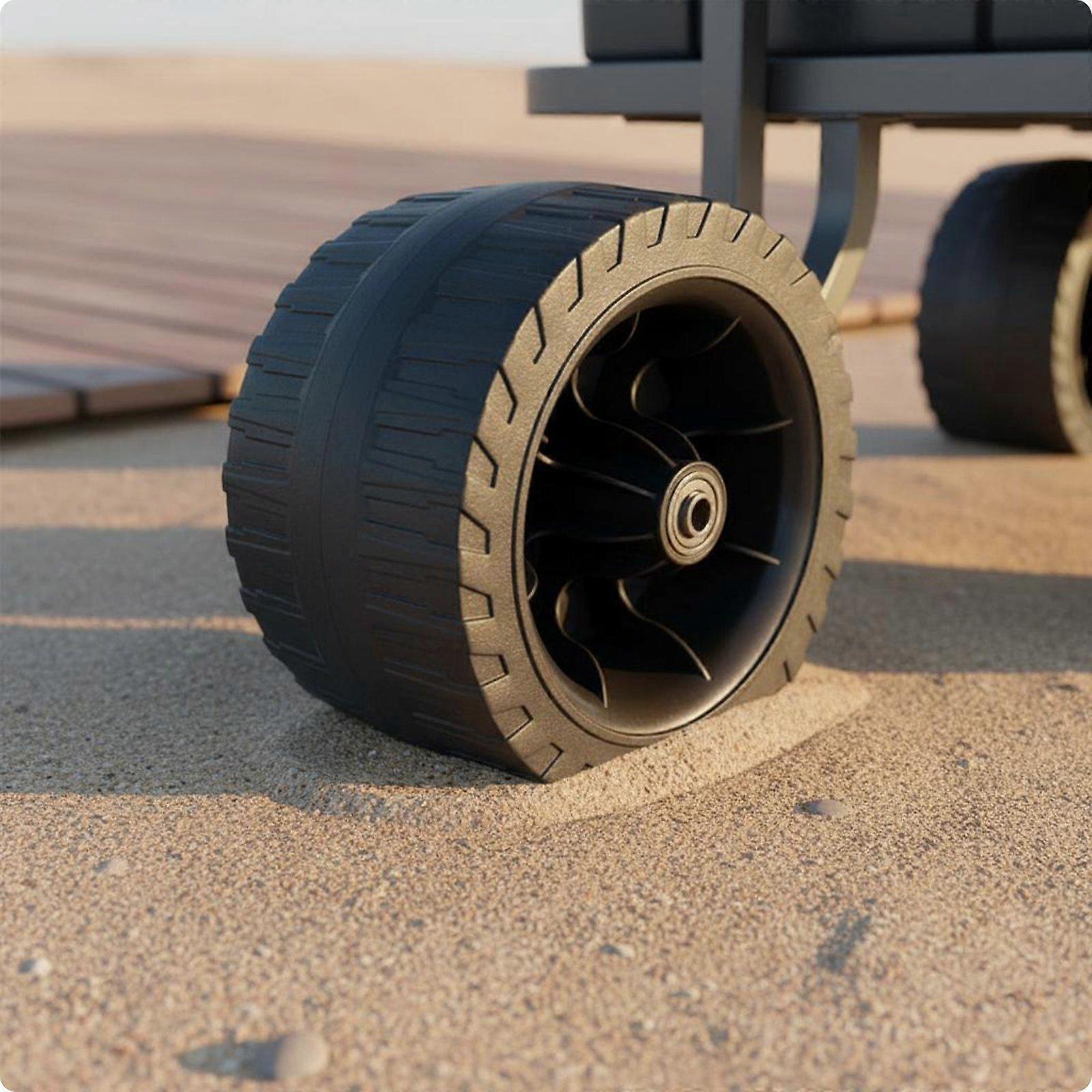 Roda de tanque de 7 polegadas, resistente ao desgaste, para carrinho de camping, silenciosa e ideal para praia.