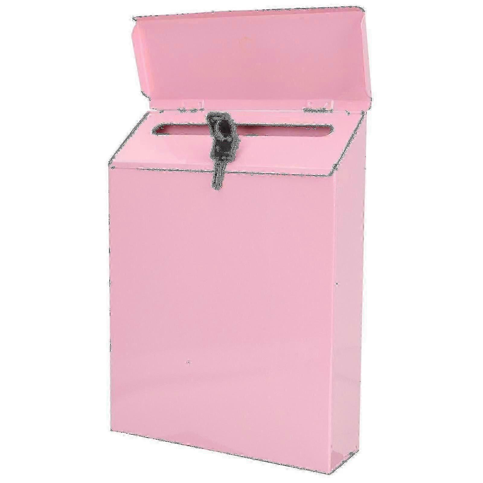 Rust-Proof Wall Mount Mailbox compatible with Home. Decorative Farmhouse Post Box with Locking DB