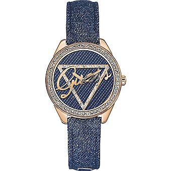 Guess ladies f14 Quartz Analog Woman Watch with W0456L6 Synthetic Leather Bracelet