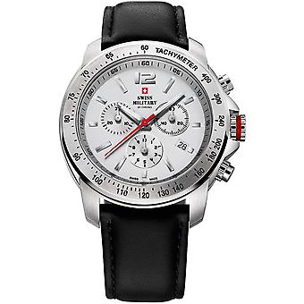 Swiss Military Quartz Analog Man Watch with Cowhide Bracelet SM34033.05