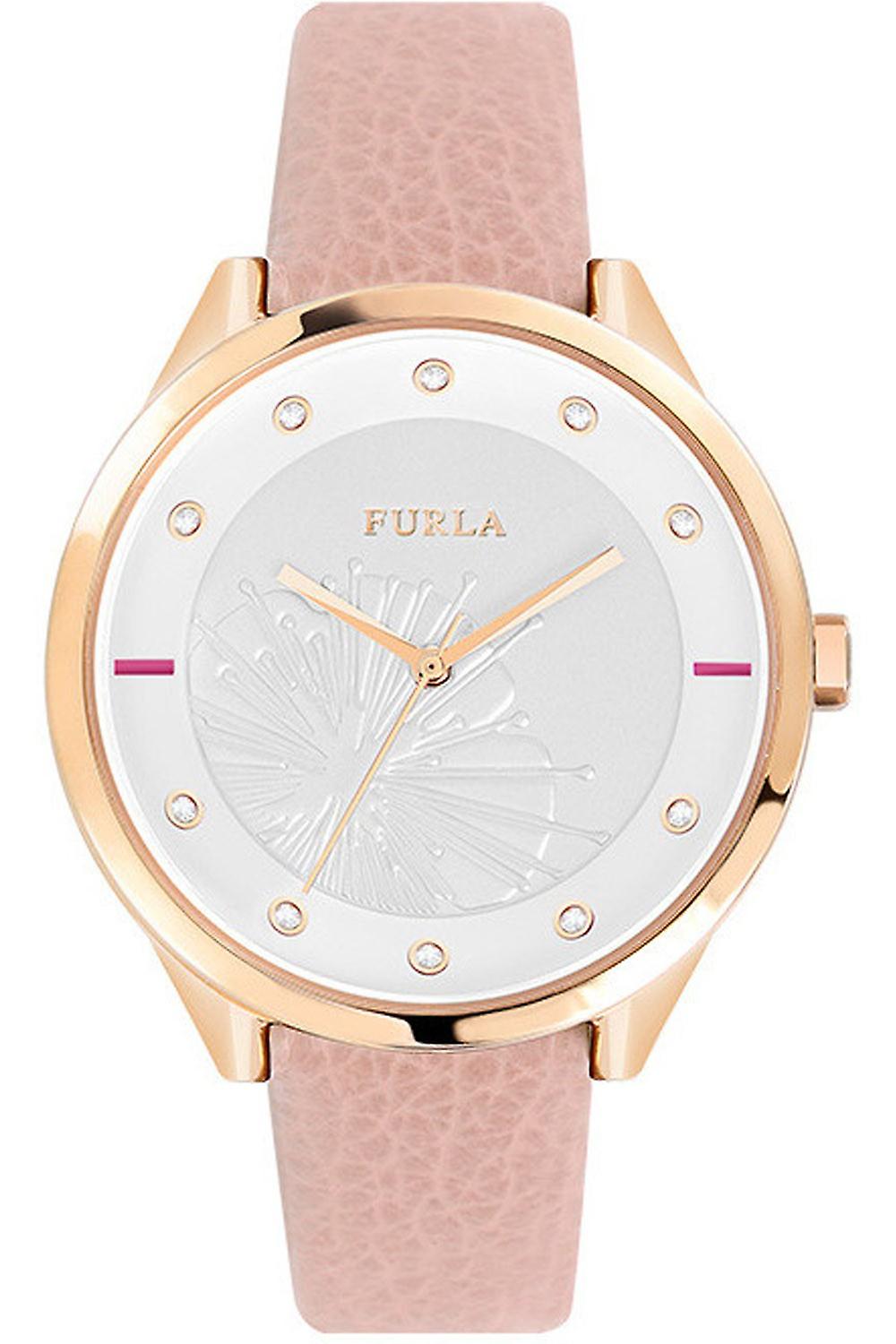Furla metropolis Quartz Analog Woman Watch with R4251102522 Cowskin Bracelet