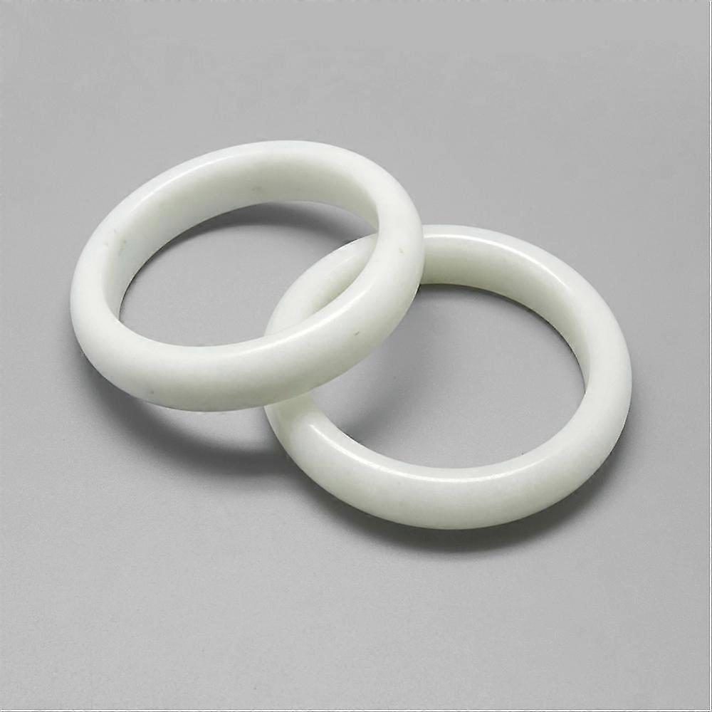 5pcs White Bangles 2-1/4 inch~2-1/2 inch(58~62mm)