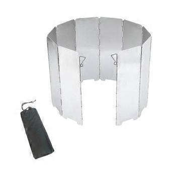 10 Plates Aluminum Alloys Stove Windscreen Folding Gas Stove Windshield Outdoor Camping Cooking Burners Windproof Screen