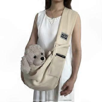 Portable Outdoor Travel Pet Crossbody Shoulder Sling Bag Cotton Carry Tote for Dogs and Cats