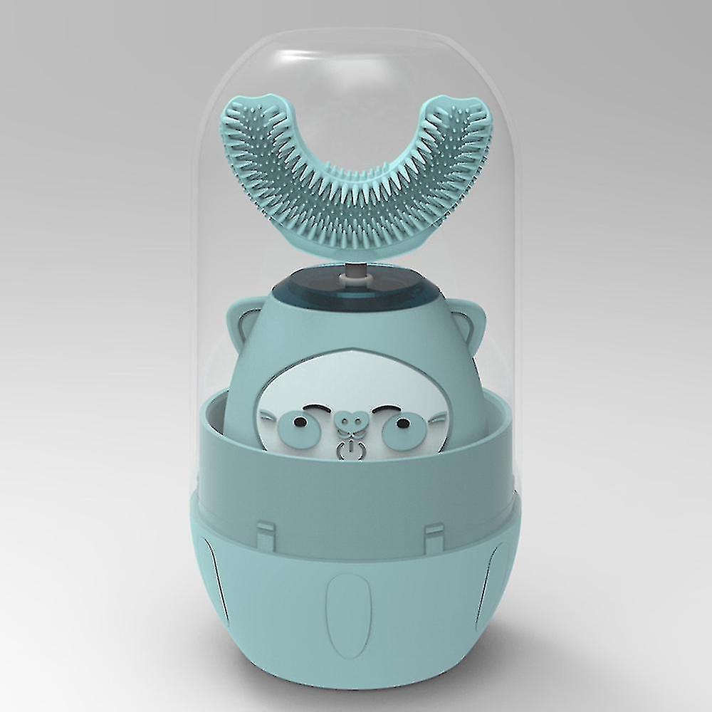 Kid Electric U-shape Toothbrush With 3 Modes 2 Led Uv Light