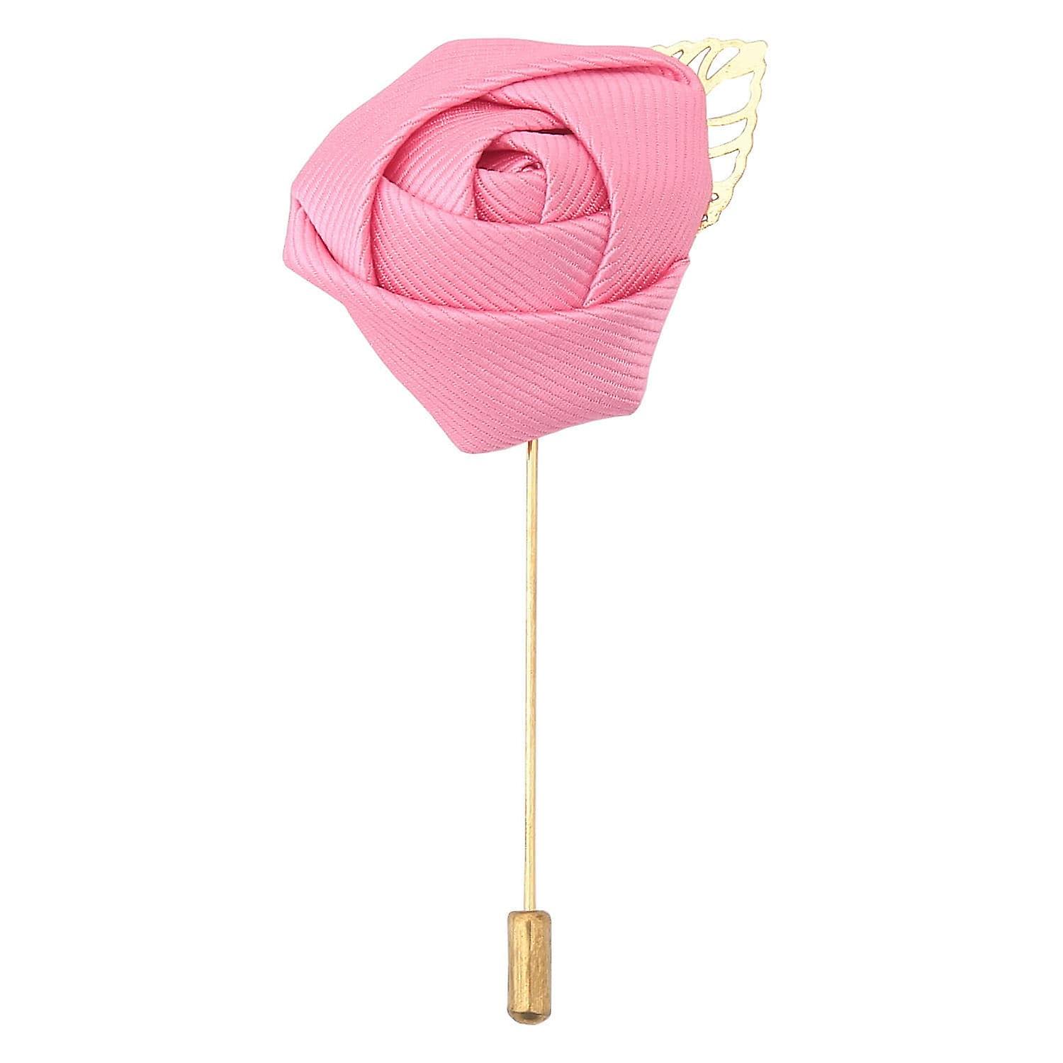 Watermelon Pink Plain Twill Lapel Pin