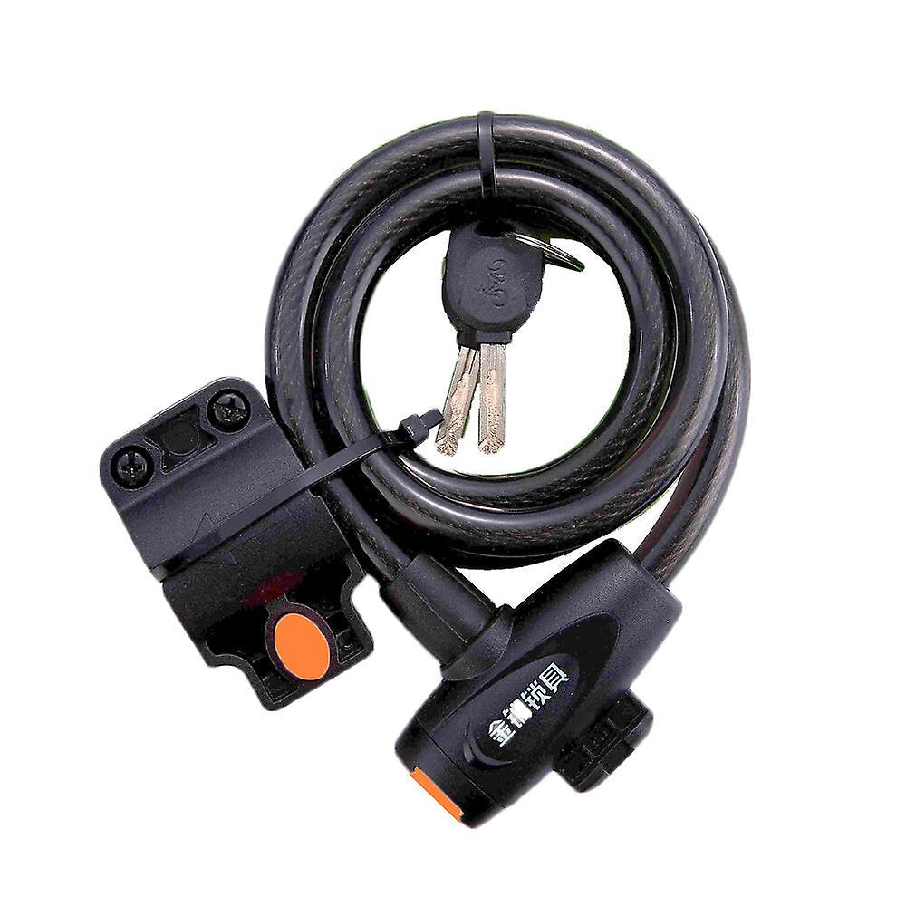 Bike Locks Anti-theft Cable Lock Wire Rope 2key 12*1200mm Mtb Bmx Mountain Road Bike All-round Anti Sawing Drilling Locks