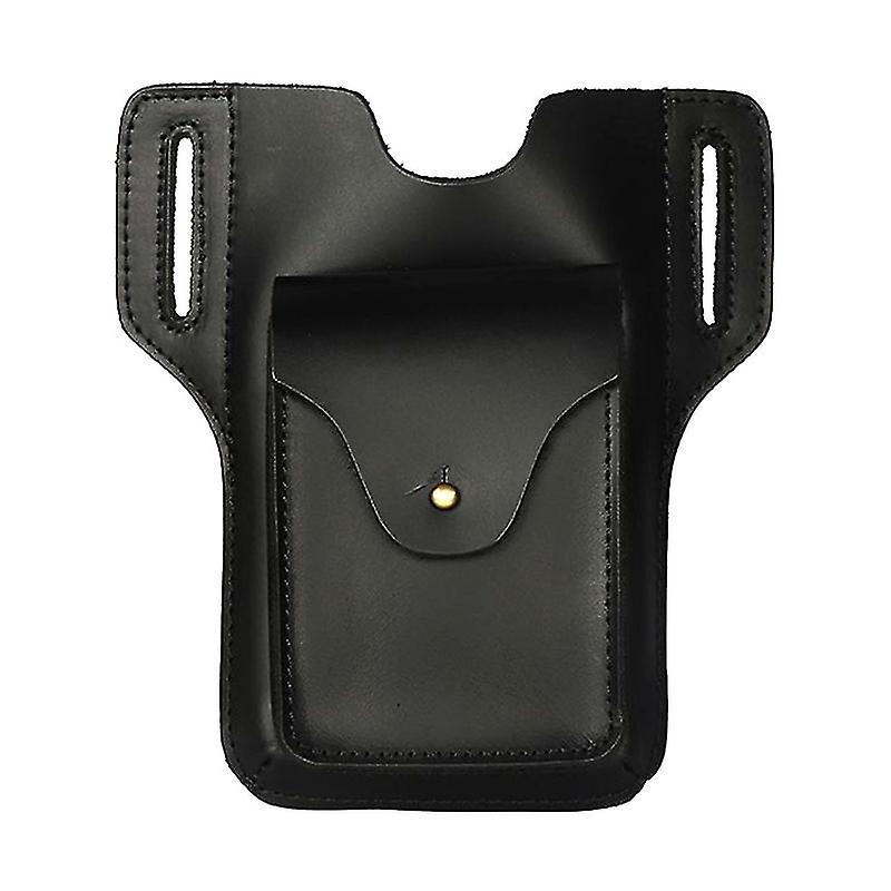 Multipurpose Crazy Horse Leather Phone Bag Wallet Coin Purse Bag For Outdoor-r