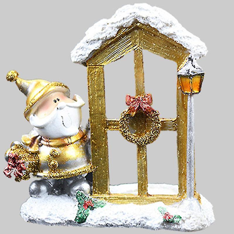 thumbnail image 3 of Adorno navideño retro TANGJMXG artesanías creativas de Resina 8*8*15,8 cm, 3 of 5