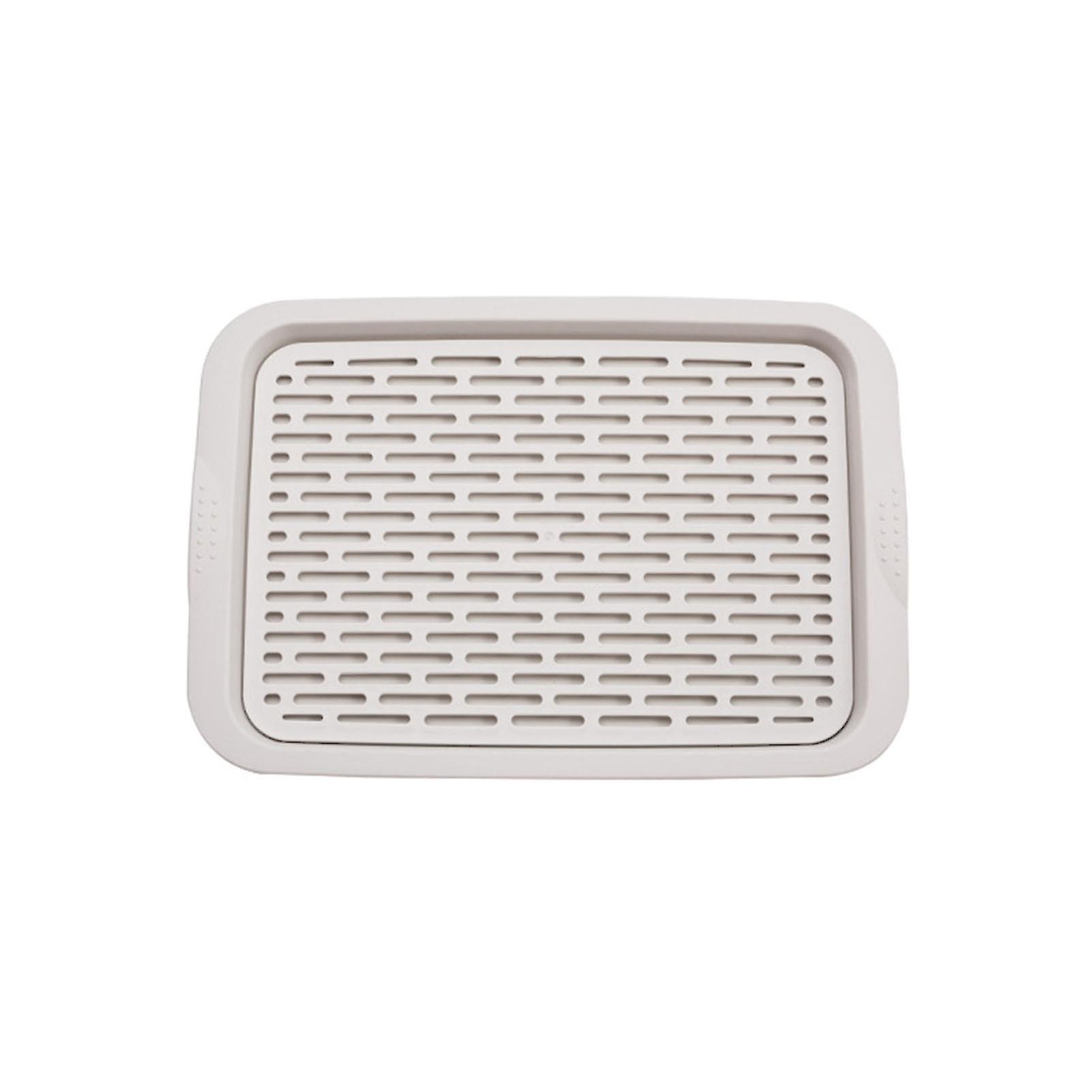 Countertop Drain Tray Tea Double Layer Home Organizer Serving Cup Mug Dish Rack