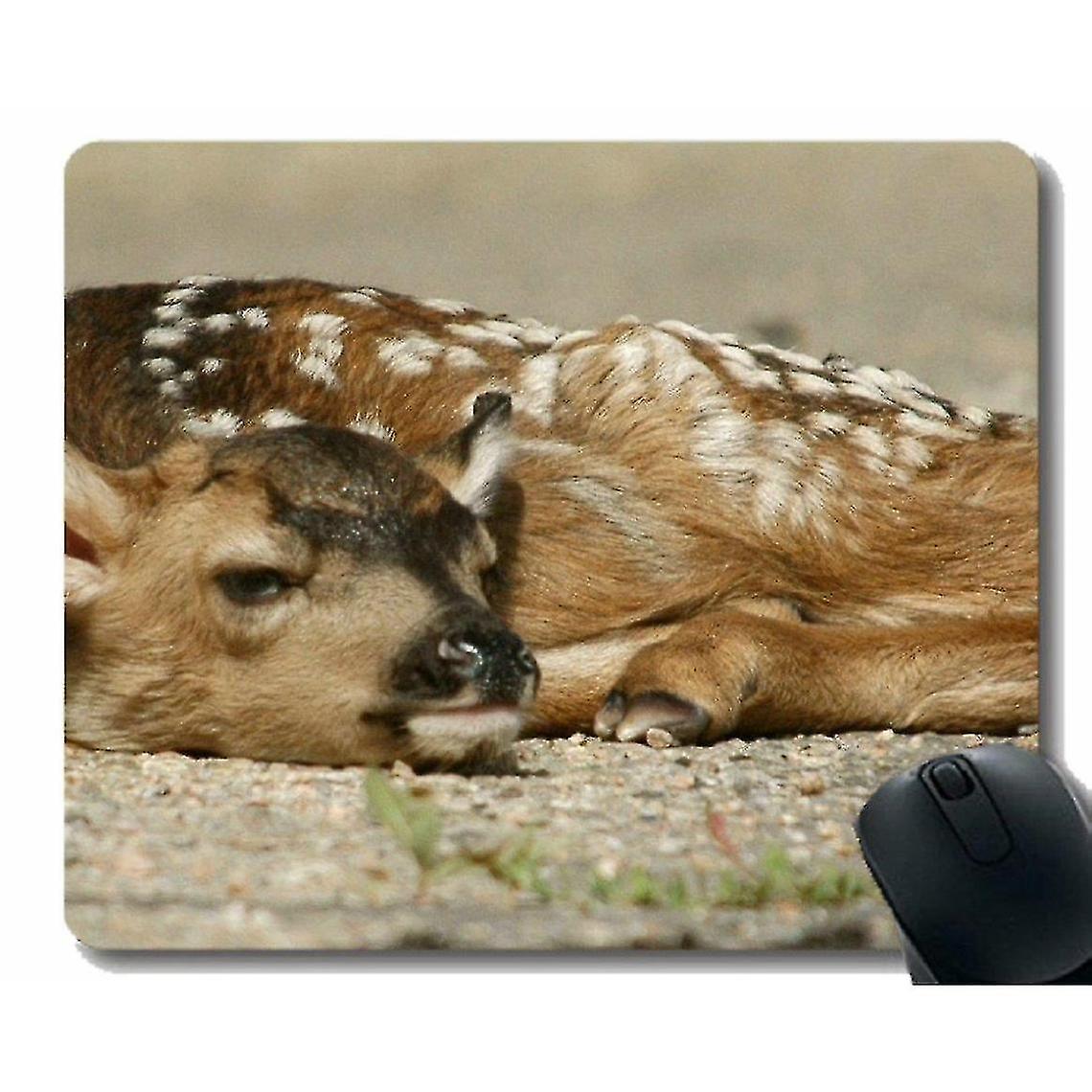 (220x180x3) Mouse Pad Deer Please Rest Edges