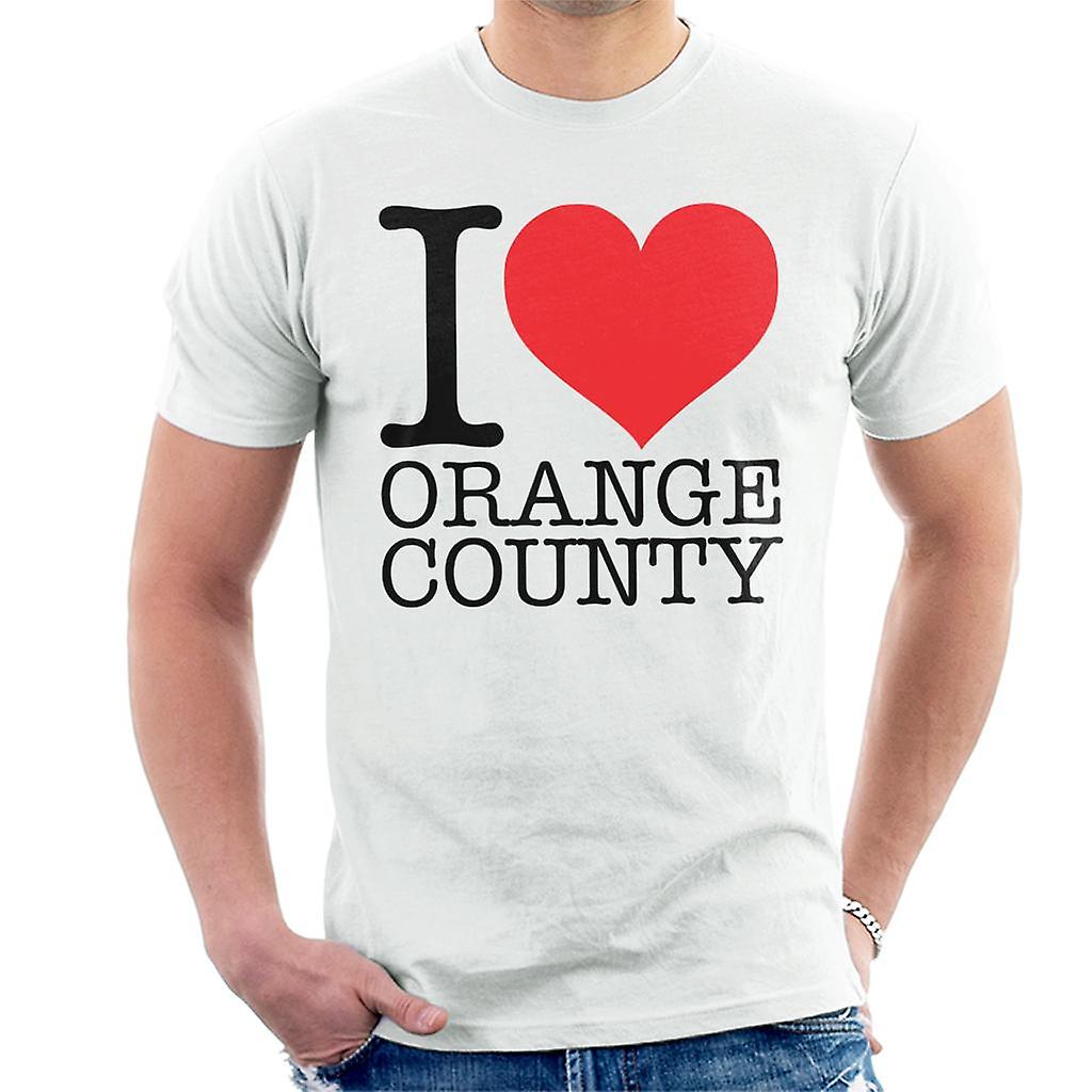 Miluji Orange County muži ' s tričko