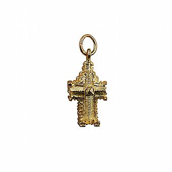 9ct Gold 11x17mm hollow Westminster Abbey Pendant or Charm