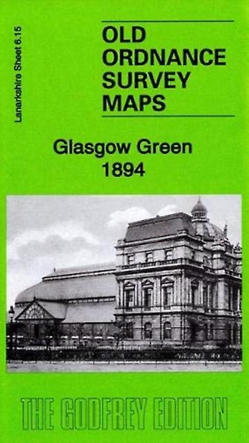 Glasgow Green 1894 - Old Ordnance Survey Maps of Lanarkshire - Elspeth King - Local history - Alan Godfrey Maps - Sheet map folded