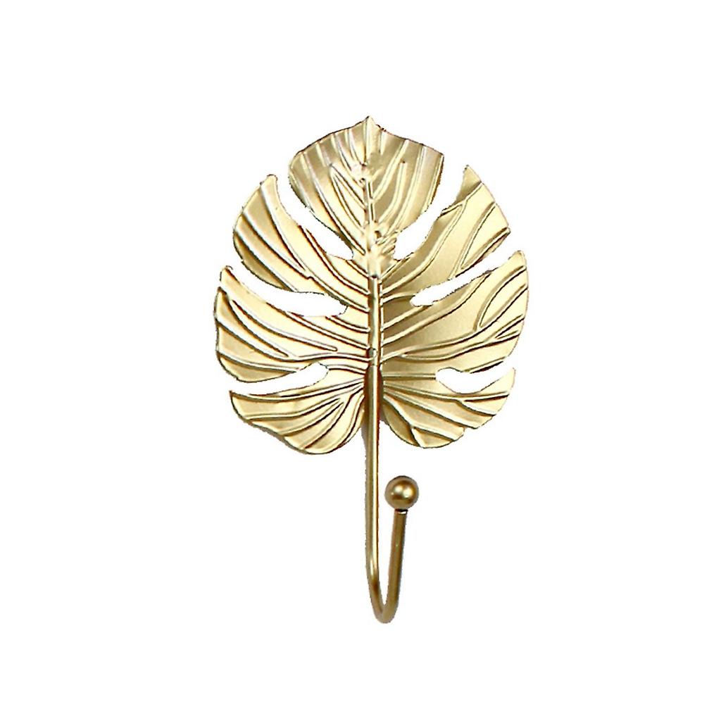 Wrought Iron Wall Hook Leaf Shape Organization Hanger Multifunctional