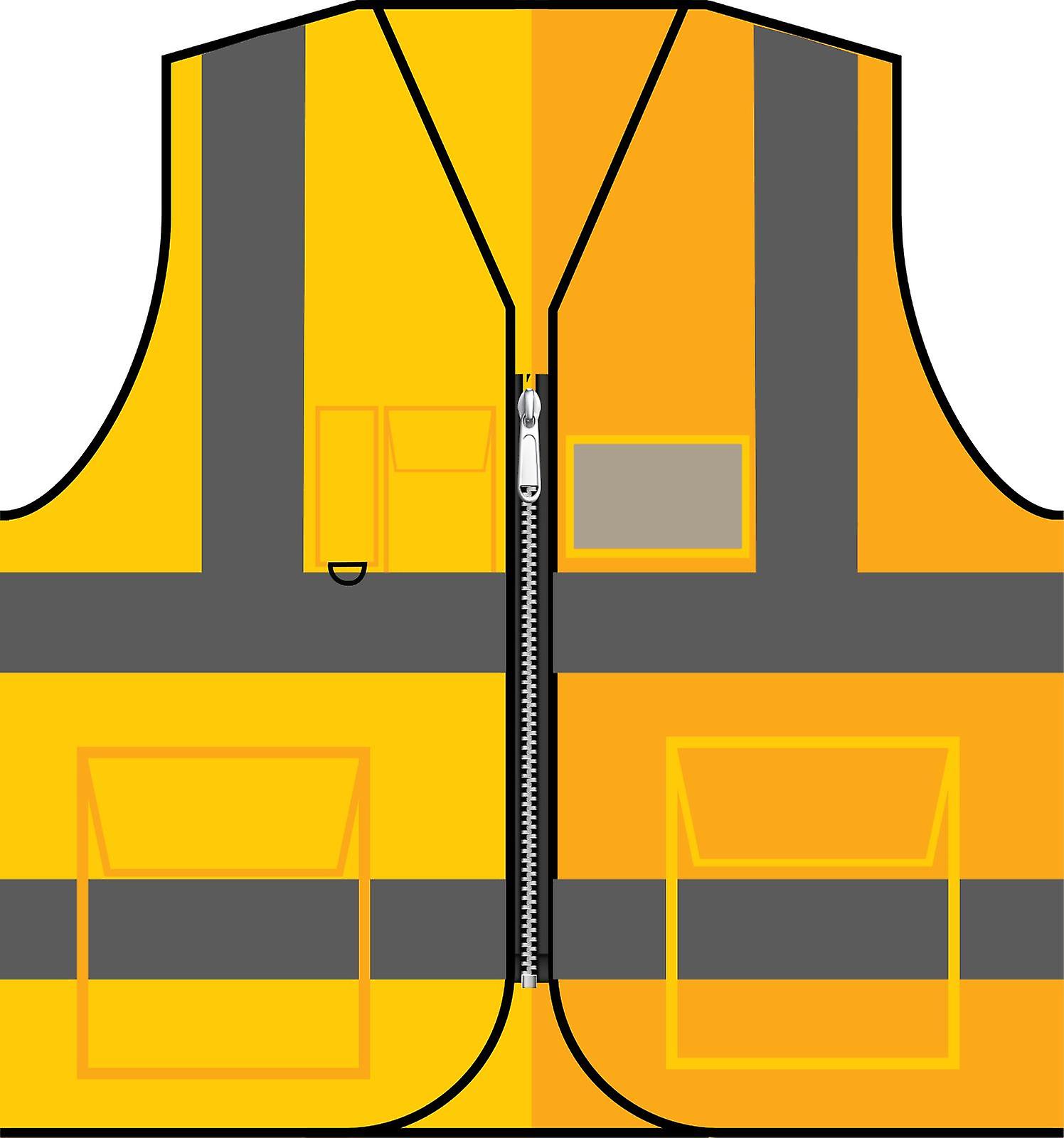 Vest Visibility Work Waistcoat For Men's