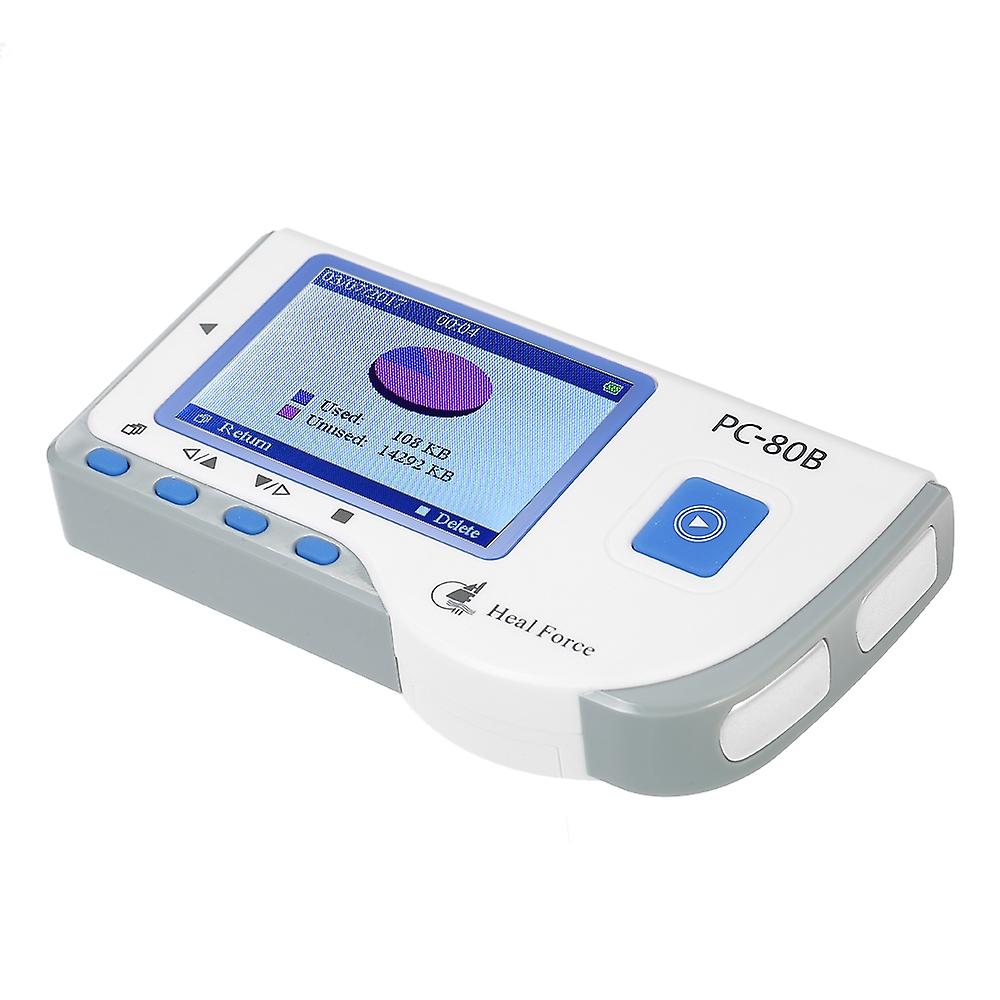 هيل فورس الطبية المحمولة ECG EKG مراقب آلة رصد معدل ضربات القلب مع كابل USB + لاصق Ele