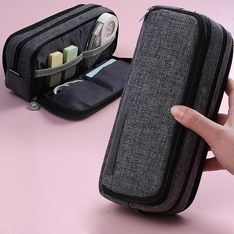 Angoo Double-open Multi-layer Stationery Pencil Case