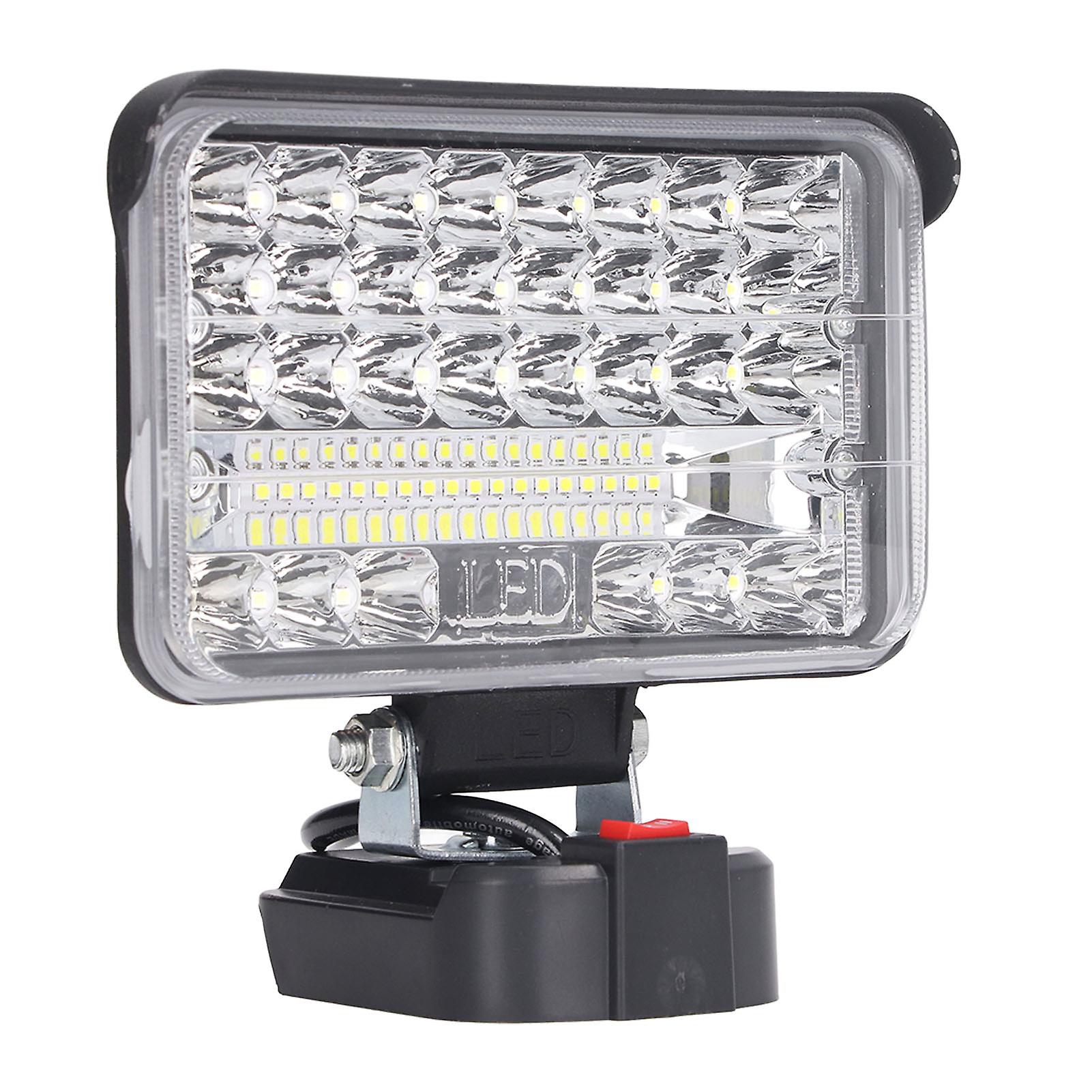 Fyearfly LED φως εργασίας, 144W 7200LM LED φως εργασίας Υψηλός χαμηλός προβολέας φασολιών προβολέας προβολέας φορητός φακός έκτακτης ανάγκης, ταιριάζει Makita18V μπαταρία FXNY1